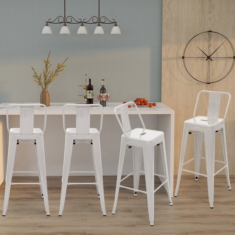 Williston Pelagia 30'' Counter Stool with Metal Frame Wayfair